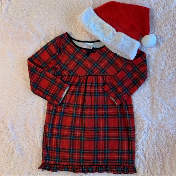 Christmas Holiday Season Pajama Nightgown Plaid Red & Green Festive Santa Winter - Picture 11 of 11